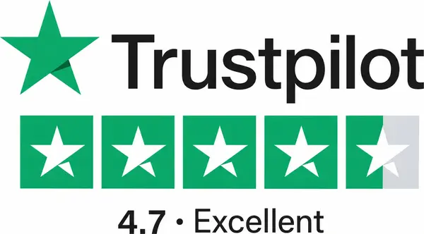 Trustpilot rating 4.7 out of 5, Excellent